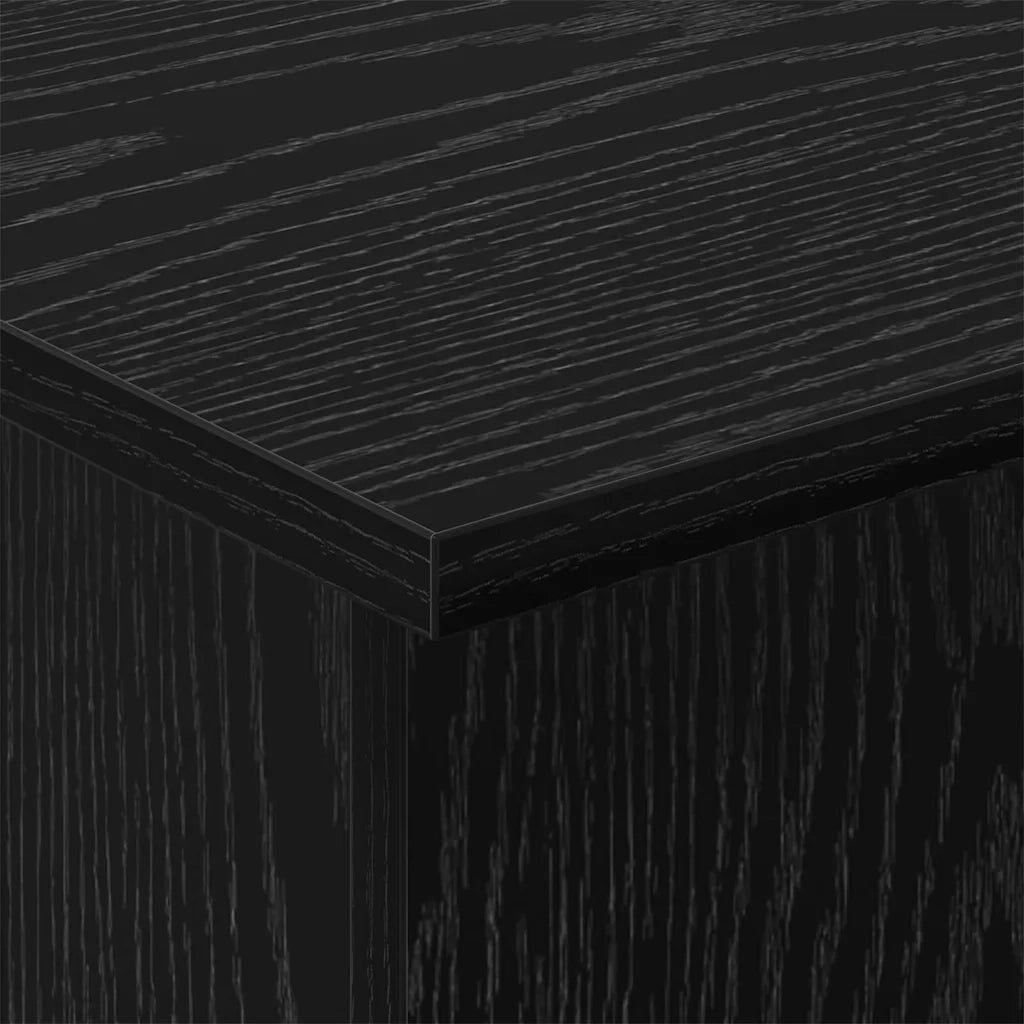 Tavolino Rovere Nero 35,5 x 35 x 40 cm Legno ingegnerizzato 891209