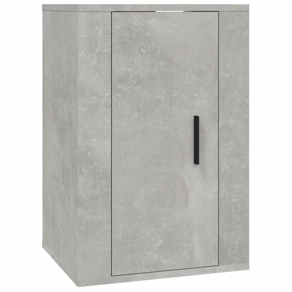 Mobili Porta TV a Parete 2 pz | Armadietto TV | Mobile Porta TV Grigio Cemento 40x34,5x60 cm