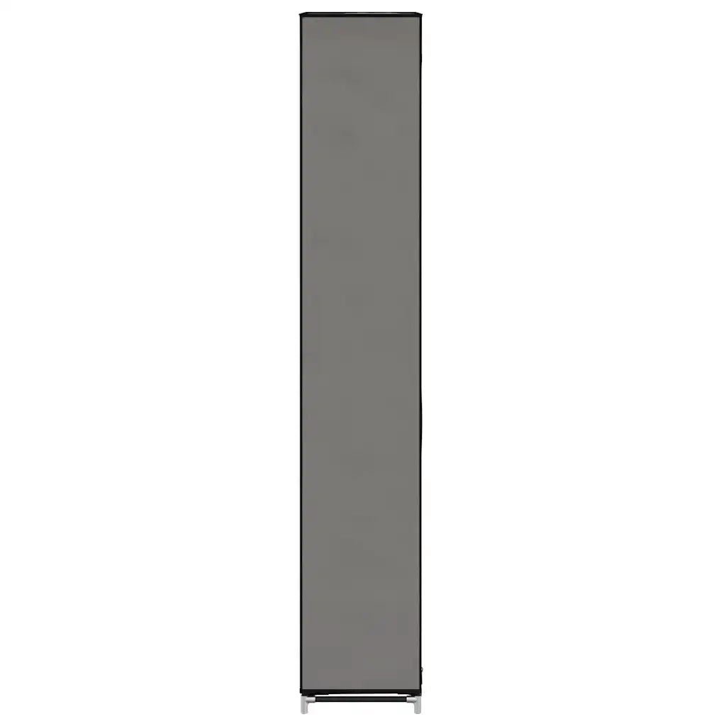 Scarpiera con Rivestimento in Tessuto Grigio 57x29x162 cm 282432