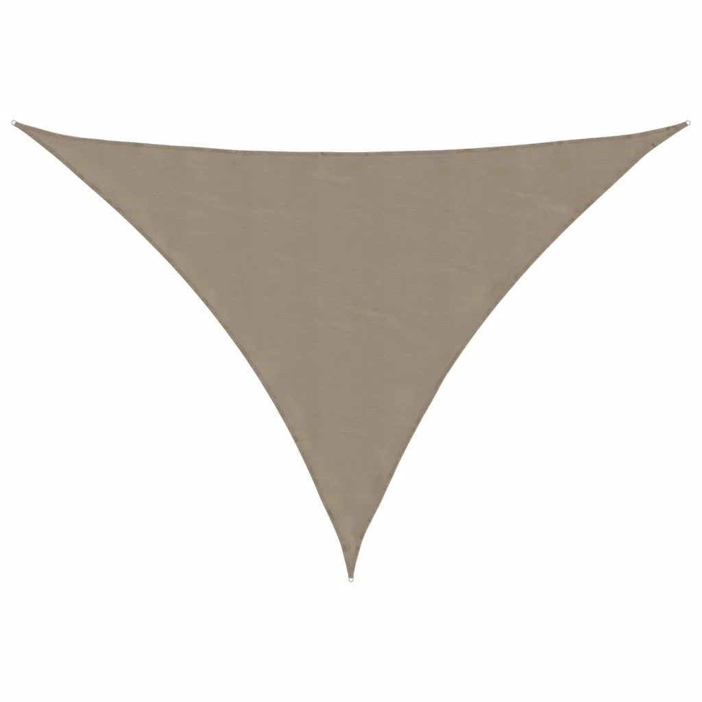 Parasole a Vela Oxford Triangolare 2,5x2,5x3,5 m Grigio Talpa