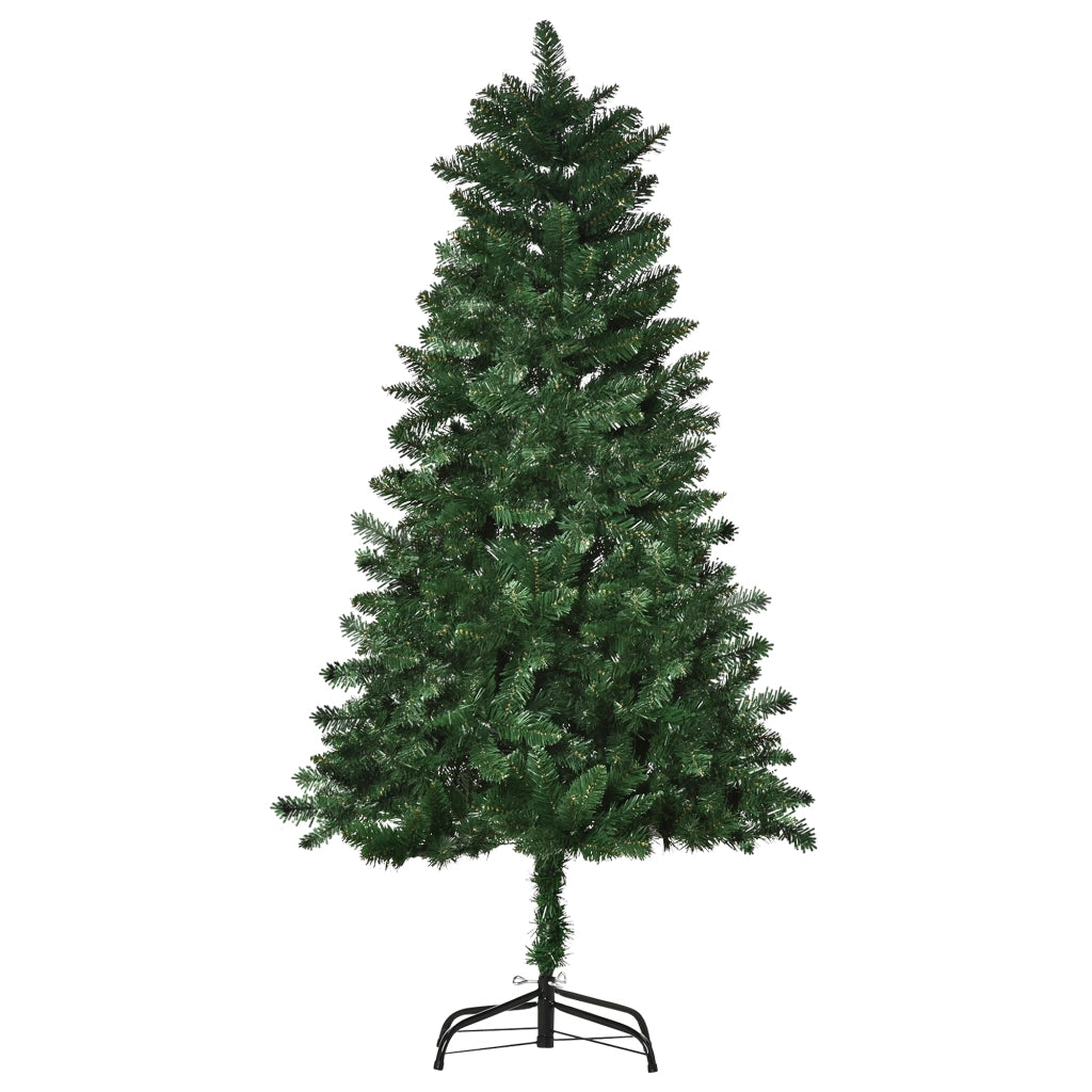 Albero di Natale Artificiale 150 cm Verde ¨C zephmum ¨C PVC Ign¨ªfugo Base Pieghevole