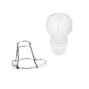 Tappi e gabbiette fermatappi 100pz+100 pz imbottigliare bottiglie vino spumante