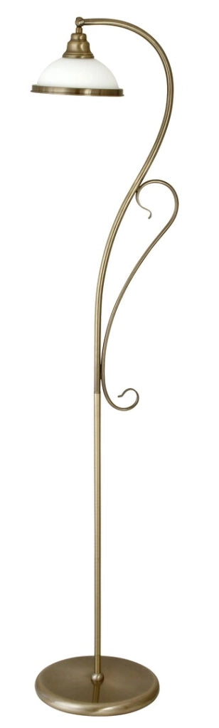 Lampada da terra Rabalux Elisett E27 60W ottone bianco