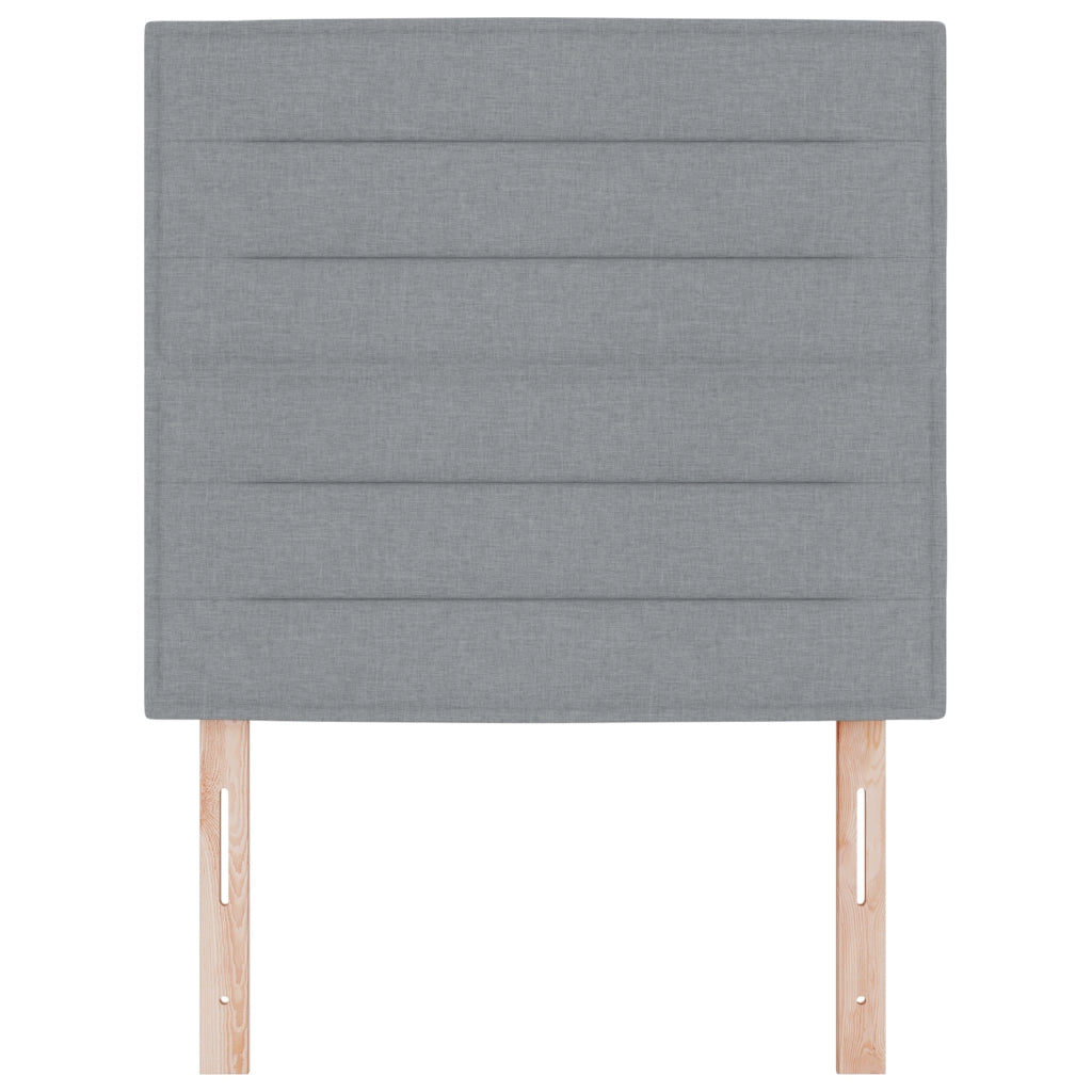 Testiera Design Linee Grigio Chiaro 80 cm Tessuto