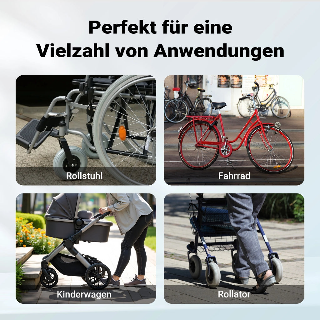 Rampa per sedie a rotelle, pieghevole e portatile, in alluminio 150cm max 270 kg