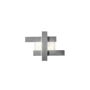 Applique led design moderno 30W - Struttura geometrica in acciaio, luce calda 3000K, 2620lm, larghezza 65,5 cm, IP20