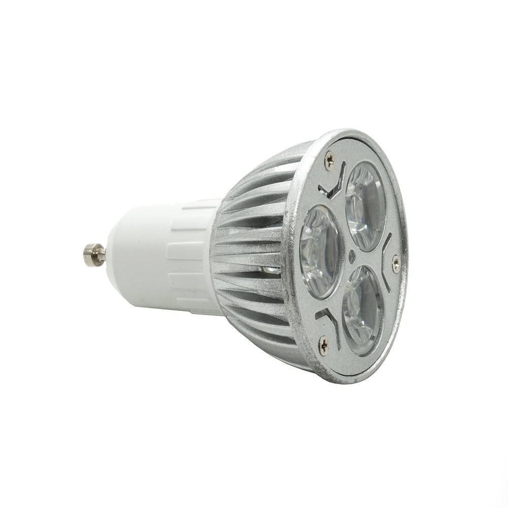 Trade Shop - Faretto 3led High Power Luce Spot 3 W Gu10 Lampada Colorata Rossa Verde Blu 230v - -blu      -