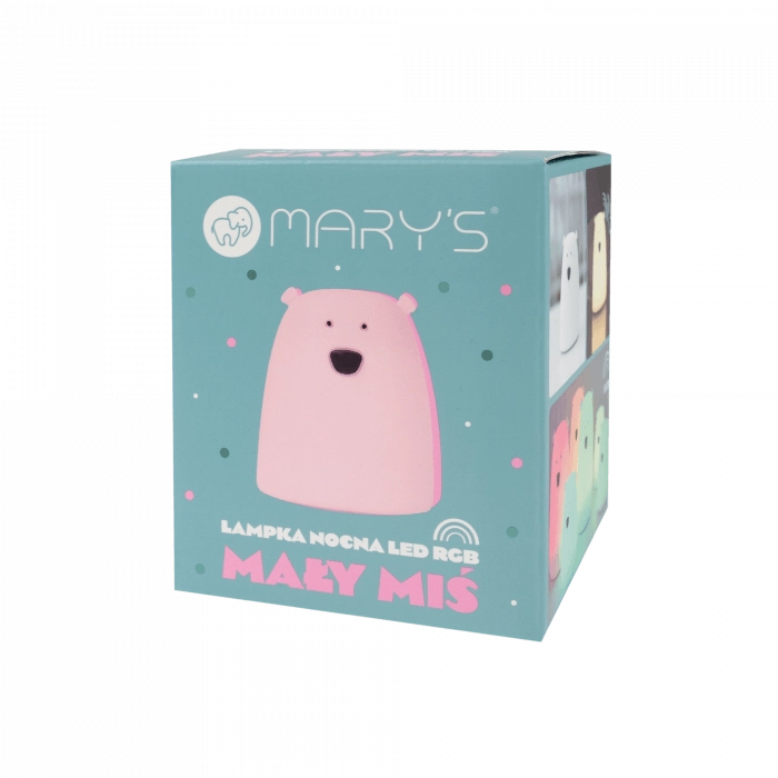 Lampada notte bimbi orsetto rosa LED RGBW 1W Mary's