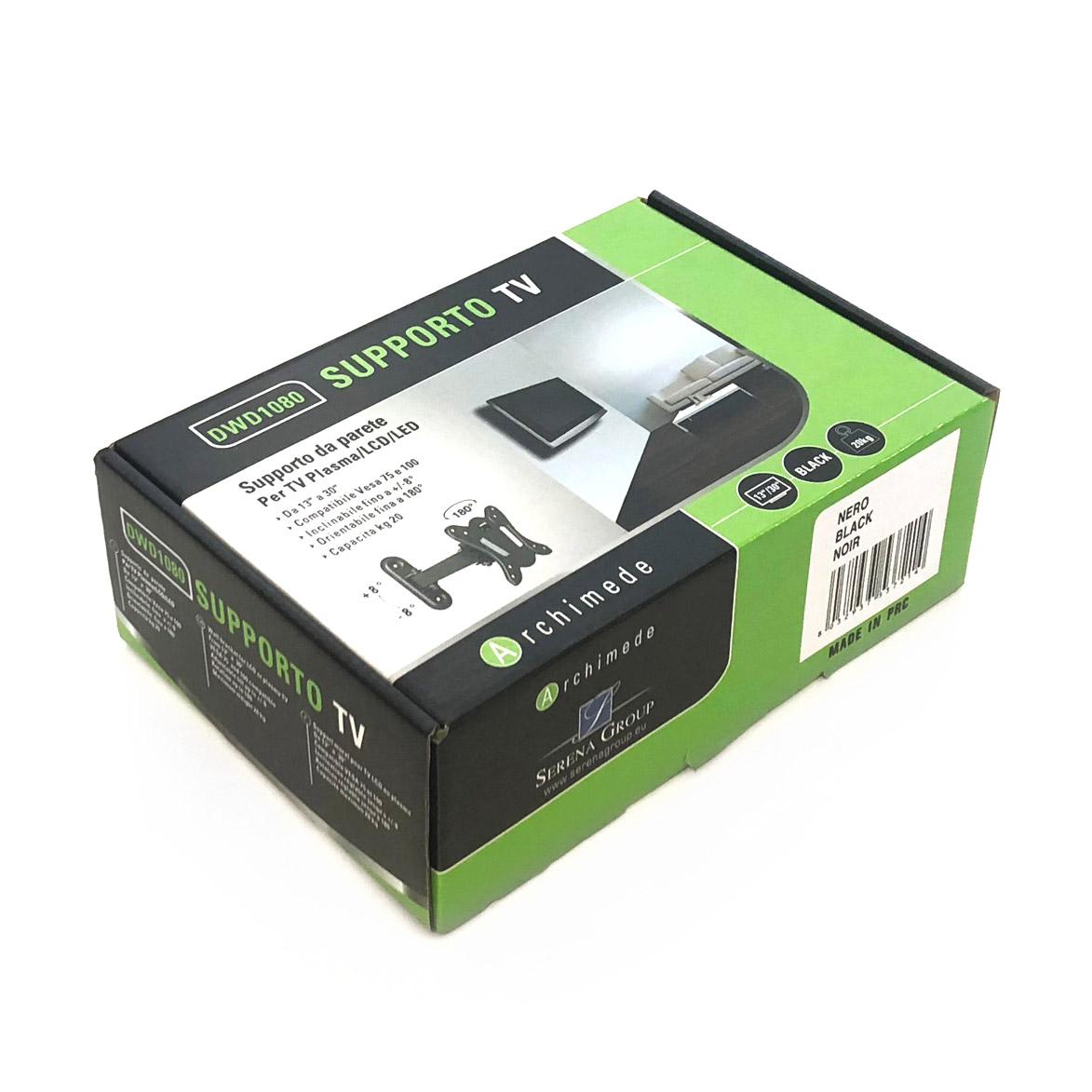 Supporto Inclinabile da Parete per TV 13-30 Pollici Max 20Kg Tosini DWD1080