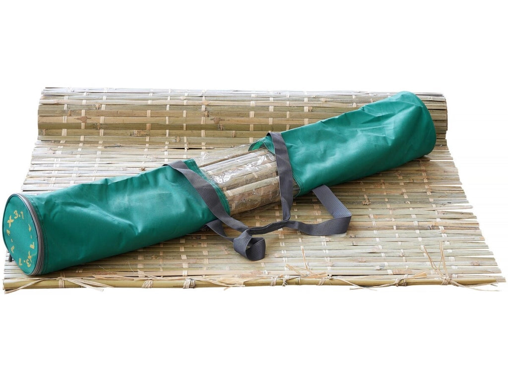 Kit Sukkah in NINA Regolabile 5 x 3 m - 4 Rotoli di Canna di Bambù e 5 Doghe in Legno