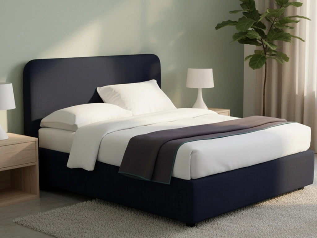 Wigan, Letto Matrimoniale Sfoderabile Made in Italy, Viola Scuro