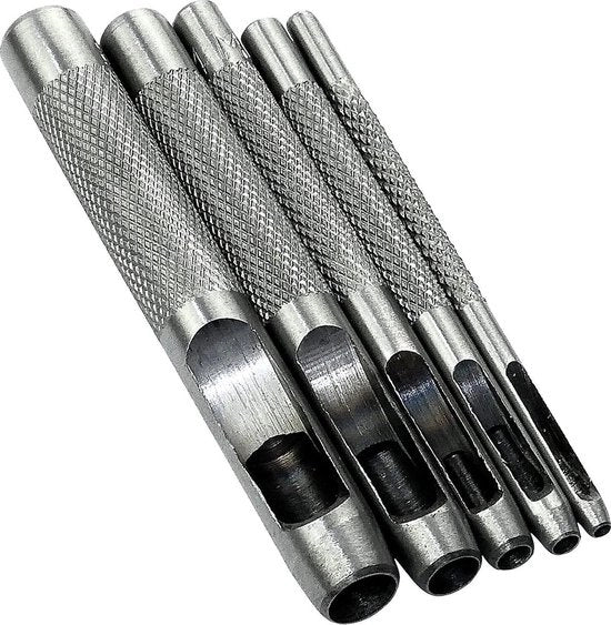 5 pezzi - Manubrio per cinghia - 5 misure - Manubrio - Lavorazione pelle Strumenti - Manubrio - zliver - 2/3/4/6/8mm
