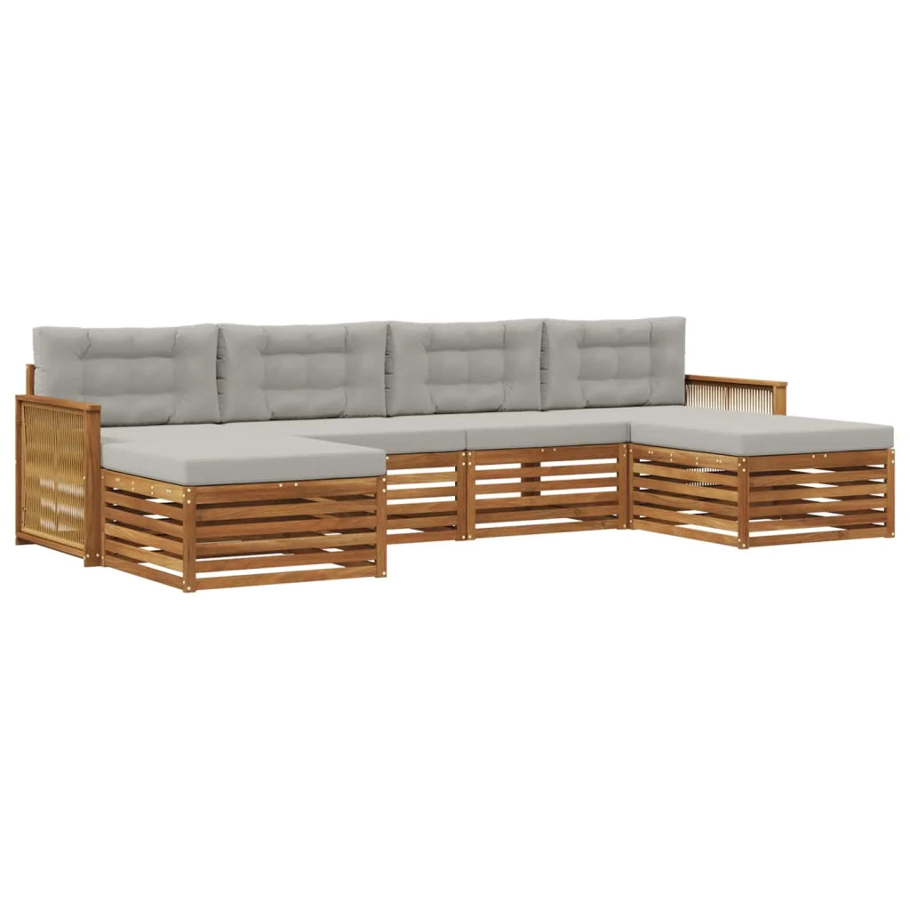 Set di divani da esterno 6 pz Legno di Acacia Massello 3383689