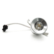Faretto mini LED spot incasso luce scale segnapassi 1W 220V IP20 foro 25 30mm COLORE SILVER LUCE 3000K