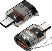Adattatore USB C a USB (2 pezzi) - Alta Velocità 10 Gbps - Compatibile con MacBook - iPhone - Samsung Galaxy - Nero