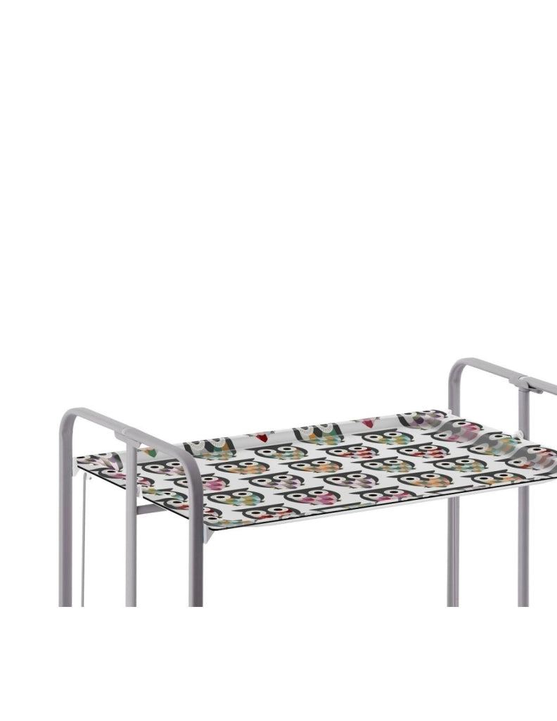 Carrello da cucina pieghevole grigio con ruote BAUHAUS 2 ripiani