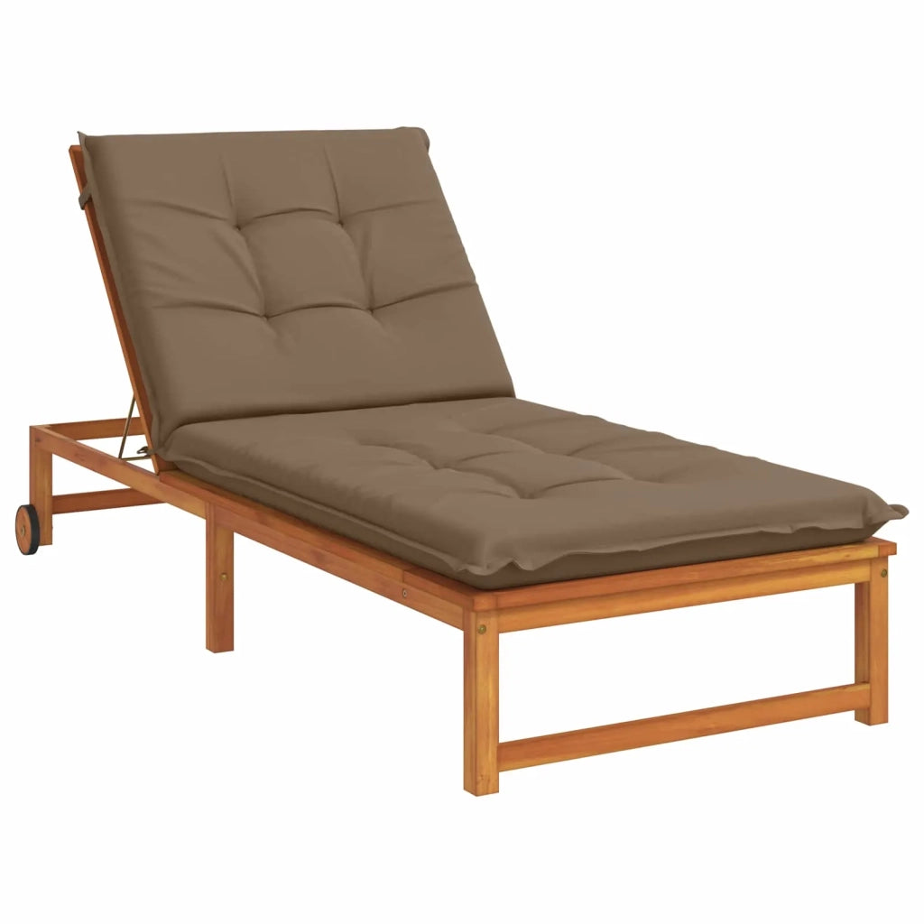 Cuscino per Lettino GEMERT 100% Poliestere Tortora 947458