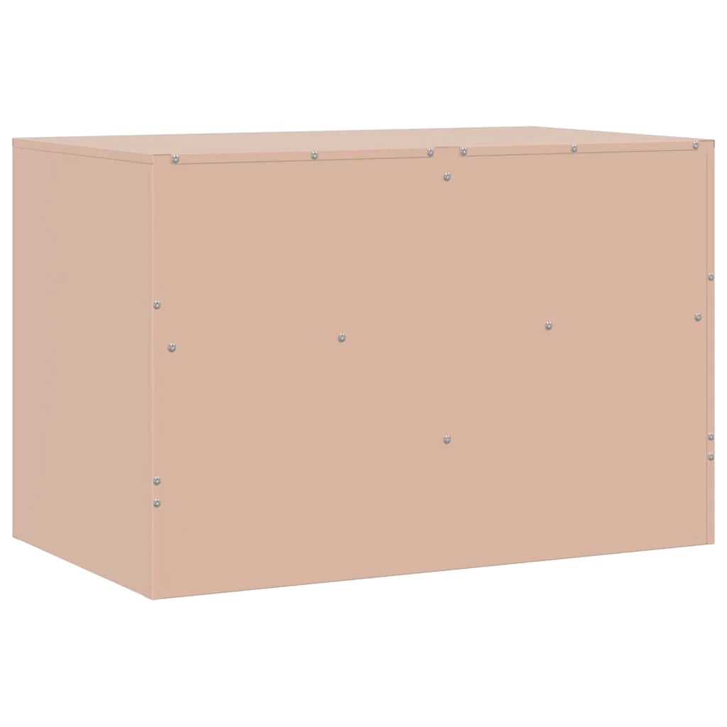 Mobile TV multimediale mensola TV credenza TV sala da pranzo soggiorno camera da letto rosa 67 x 39 x 44 cm acciaio rosa 02_0028290
