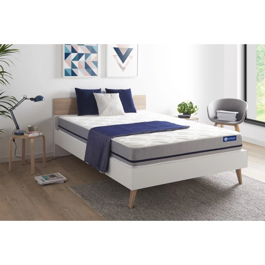 Materasso matrimoniale Actilatex soft 200x200cm - Spessore : 20cm - Lattice e memory foam - Moderatamente rigido