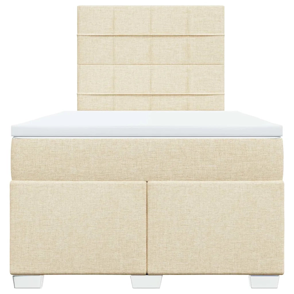 Giroletto a Molle con Materasso Crema 120x200 cm in Tessuto 3292760
