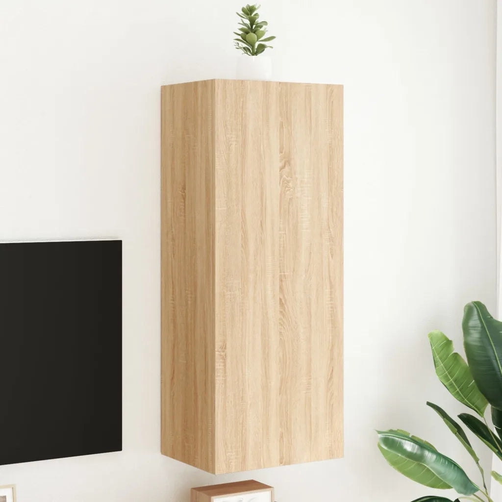 Mobile TV Parete-Credenza per TV sospesa-Console TV  Rovere Sonoma 40,5x30x102 cm Legno Multistrato