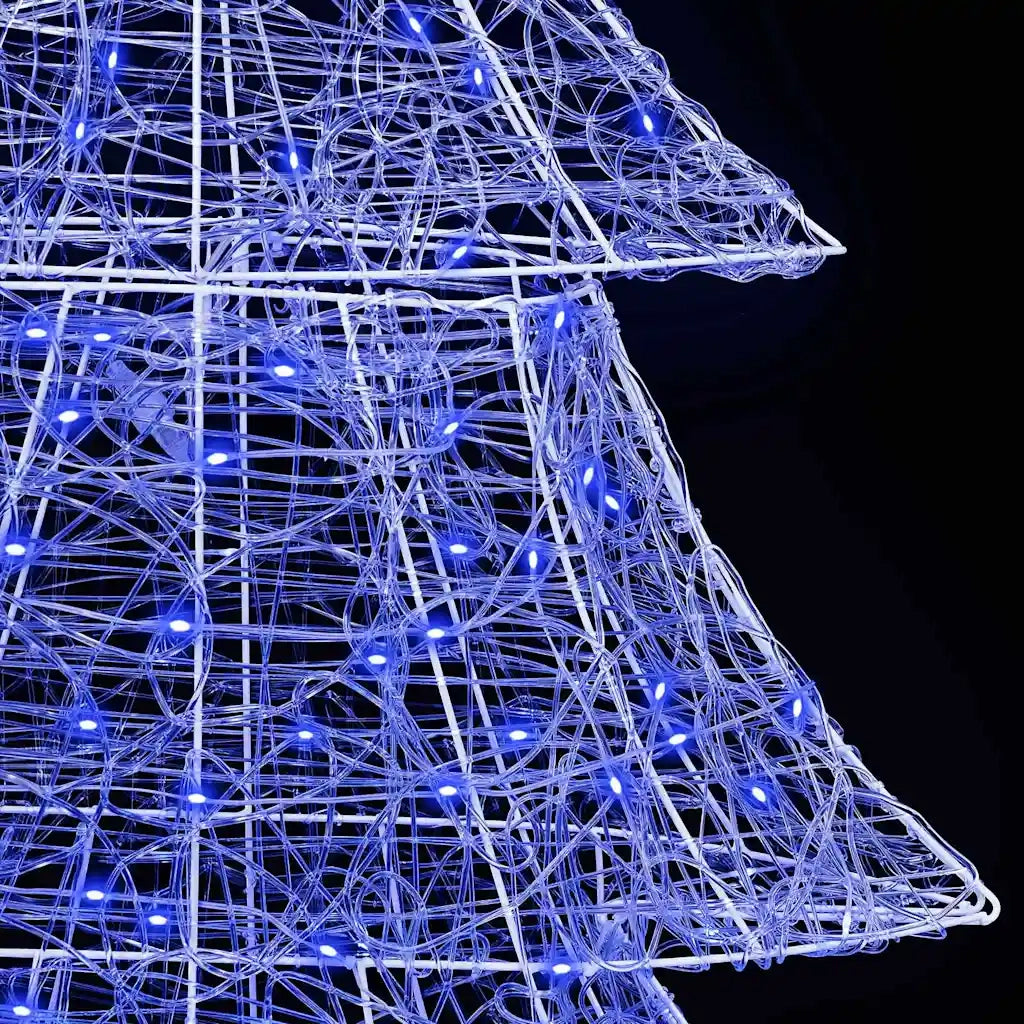Albero di Natale con 240 LED Blu 180 cm Acrilico