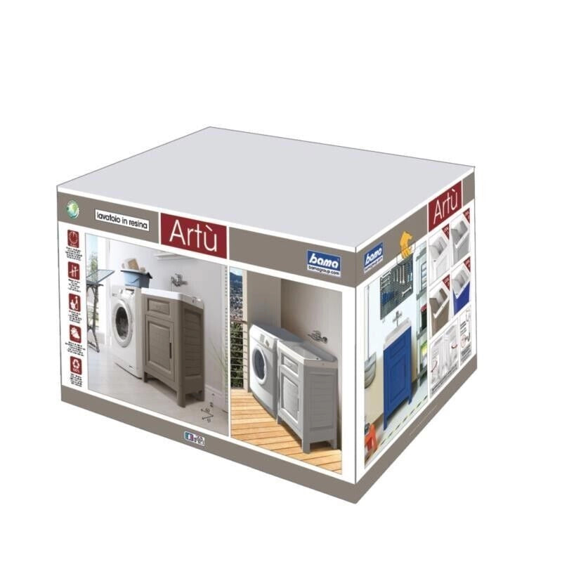 MOBILETTO LAVATOIO IN RESINA ARTU' 60X51X89H GHIACCIO