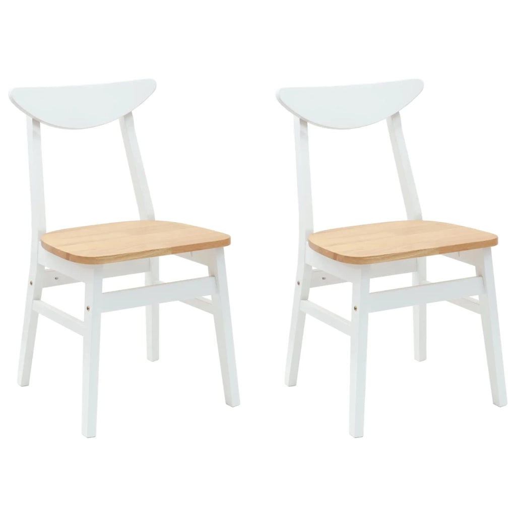 Sedie da pranzo 2 pcs Bianco 42 x 47.5 x 81 cm 42020434