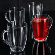 Set di bicchieri in vetro - qualità premium - bicchieri da caffè in vetro lussuosi 4 pezzi