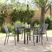 Set da Pranzo per Giardino 5 pcs Antracite