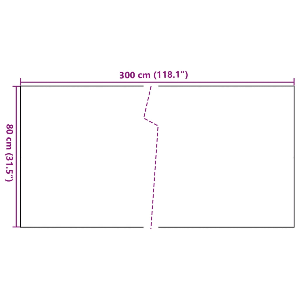 vidaXL Paravento da Balcone Marrone e Nero 300x80 cm in Polyrattan