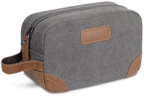 Organizzatore per accessori da bagno uomo, kit di pronto soccorso acqua resistente per accessori da bagno, nero (grigio)
