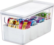 Contenitore di archiviazione con 4 contenitori divisori, contenitore di archiviazione di Rosanna Pansino, scatola di plastica riciclata con maniglie e coperchio, bianco

Modello: 
Specifica tecnica: 
Codice prodotto: