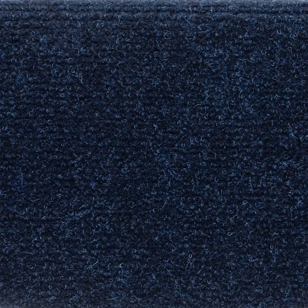 Tappetini per scale autoadesivi 10 pz 56x17x3 cm blu navy semicircolari 149695