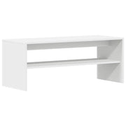 Mobile porta TV moderno con ampio vano contenitore per soggiorno 100 x 40 x 40 cm in legno composito bianco 02_0051237