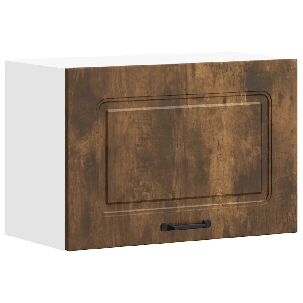 Pensile da cucina funzionale e di design 60 x 31 x 40 cm realizzato in legno composito di rovere affumicato 02_0050007