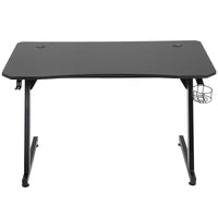 EasyComfort Scrivania Gaming con Passacavi Portabicchieri e Gancio per Cuffie Nera