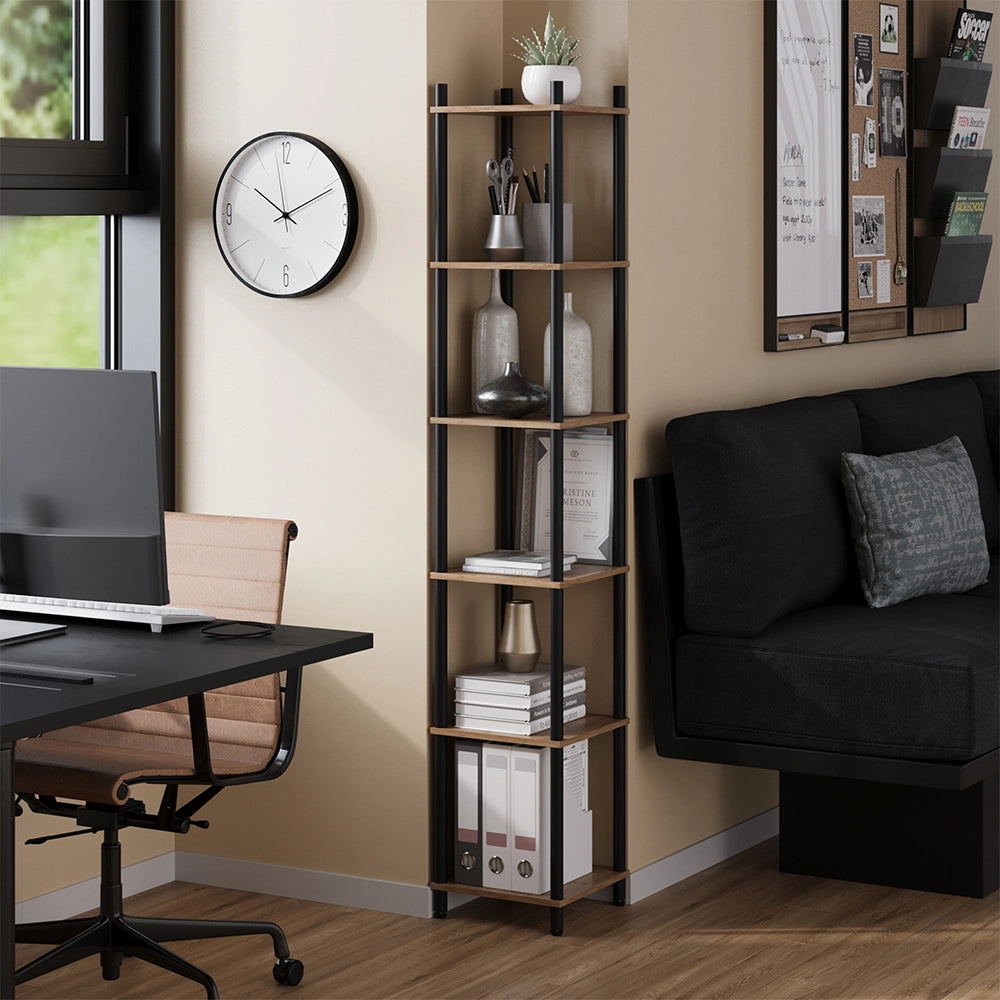 Vicco Libreria Quercia dorata/antracite 30 x 163.5 cm 6 ripiani