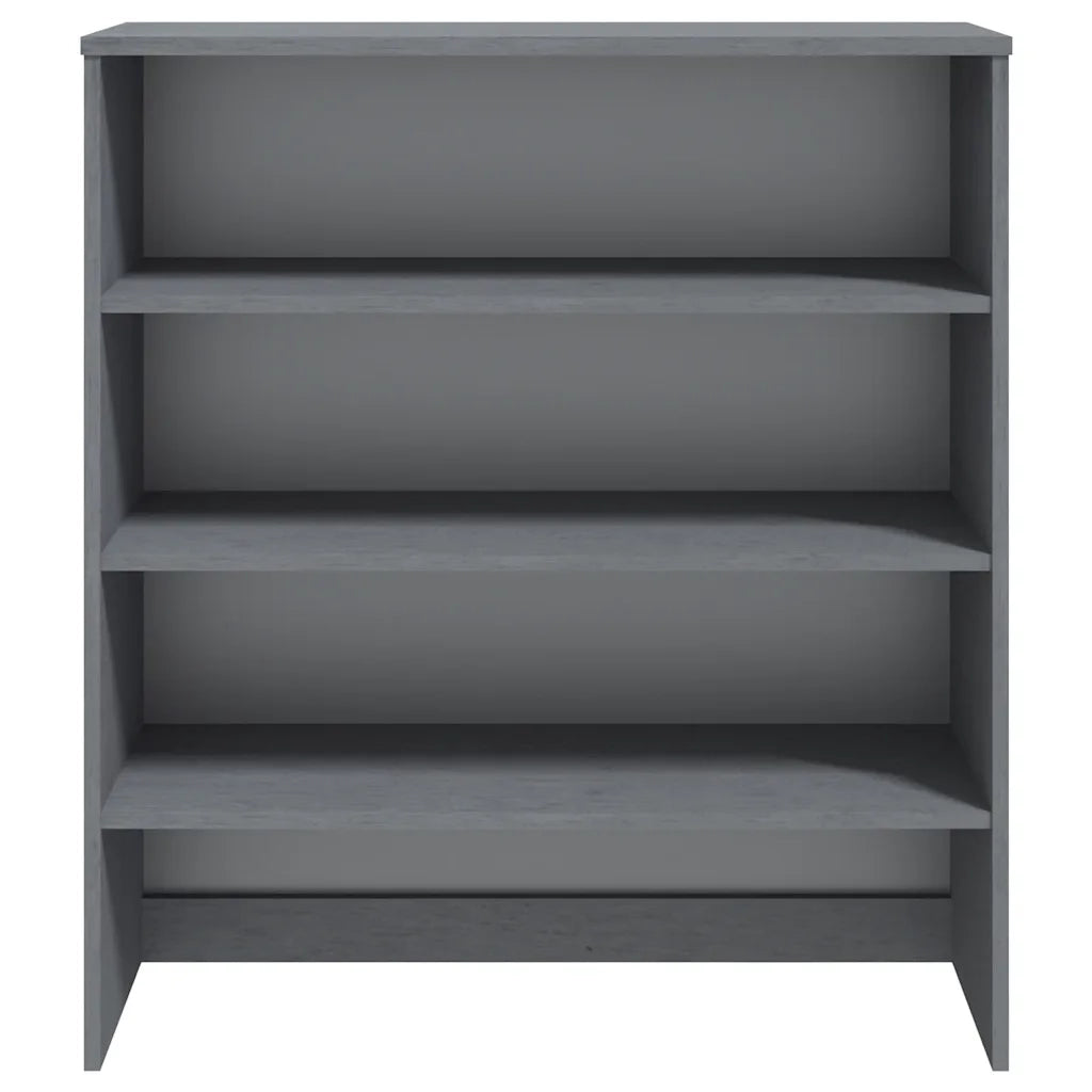 Piano Credenza HAMAR Grigio Scuro 90x30x100 cm Legno di Pino 340434
