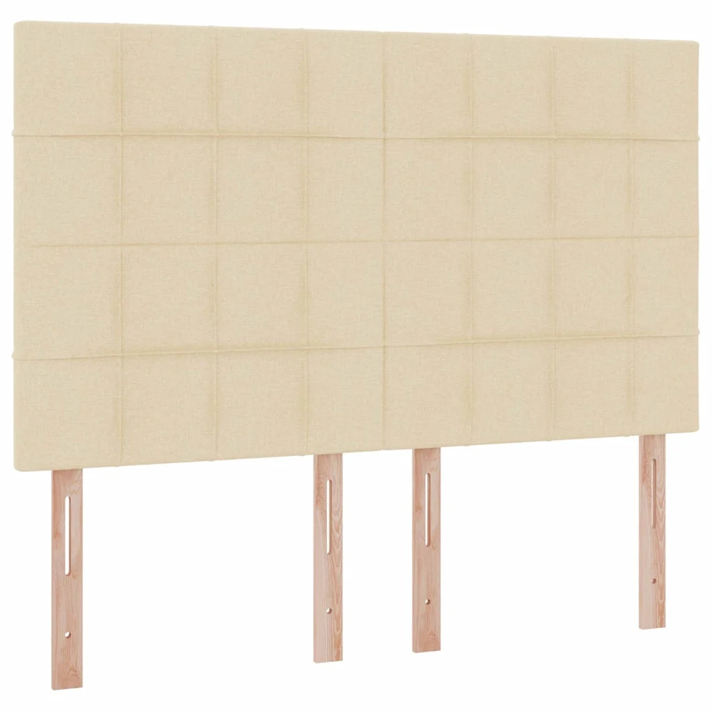Letto con contenitore e materasso Crema 140 x 200 cm Poliestere