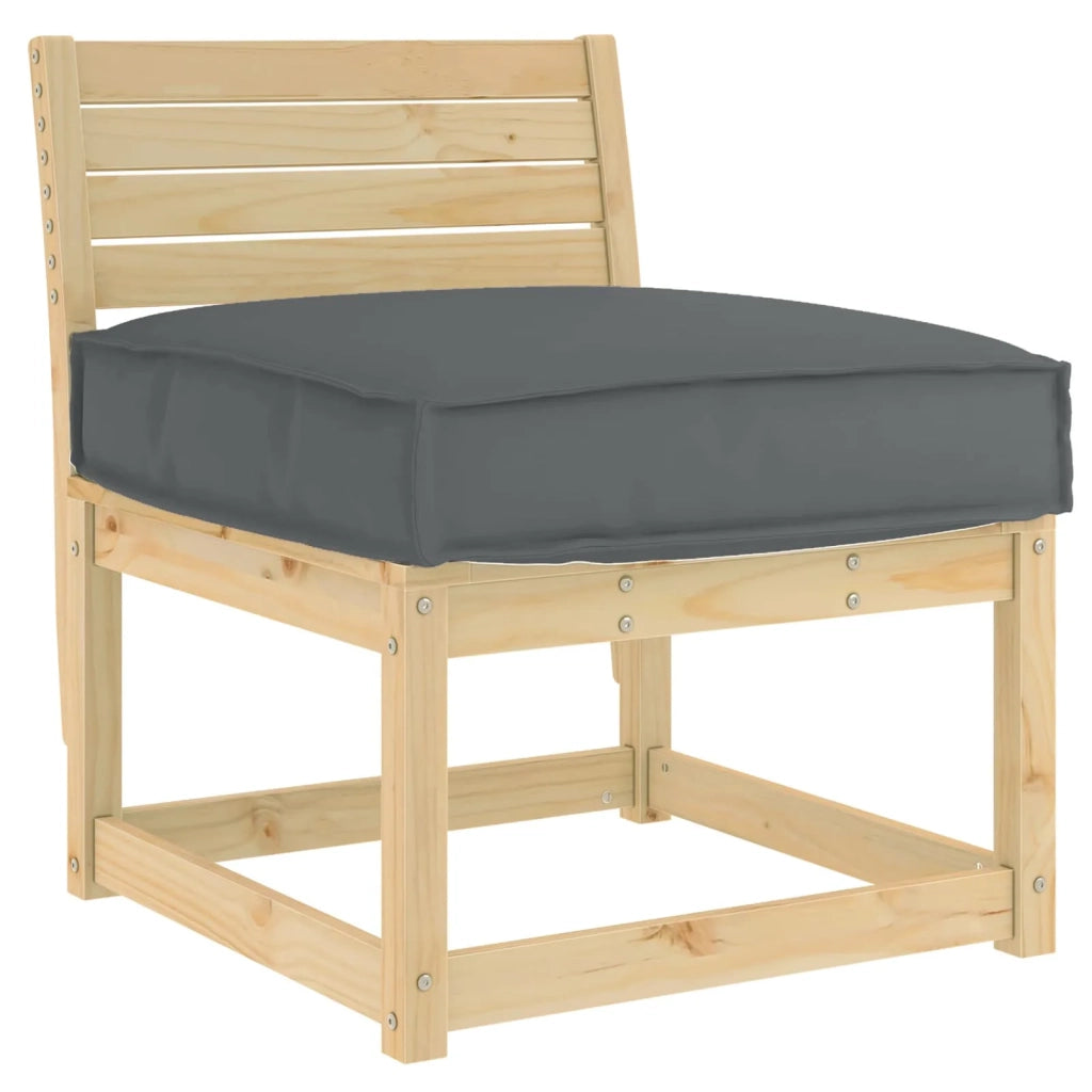 Cuscino Antracite 60 x 60 x 12 cm Tessuto Oxford 42001488
