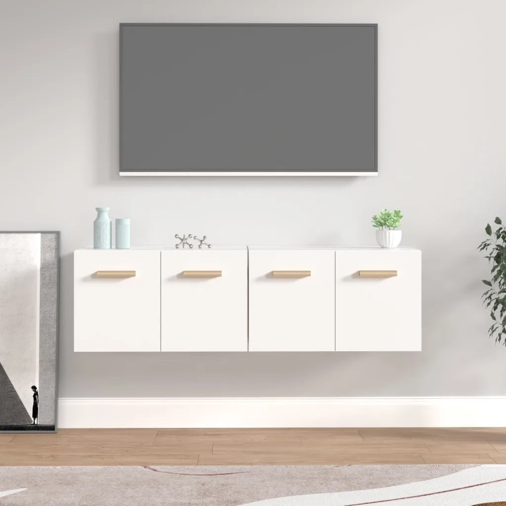 Mobili Parete 2 pz Bianco 60x36,5x35 cm Legno Multistrato 3115628