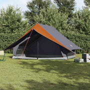 Tenda Familiare con tetto Grigio e arancione 315 x 286 x 200 cm 4100681