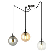 Lampada a sospensione GIGI con diffusori in vetro mix