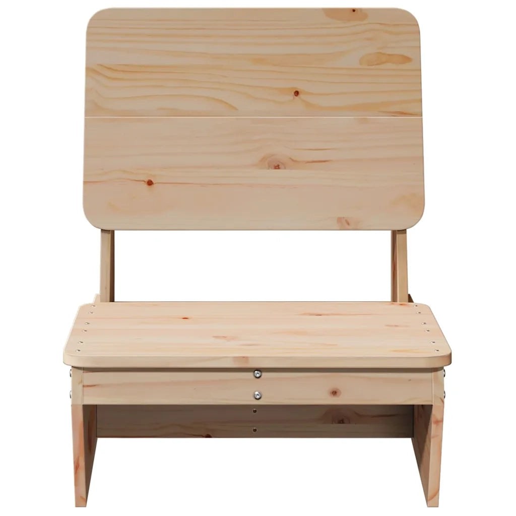 vidaXL Sedia da Giardino 60x64x70,5 cm in Legno Massello di Pino