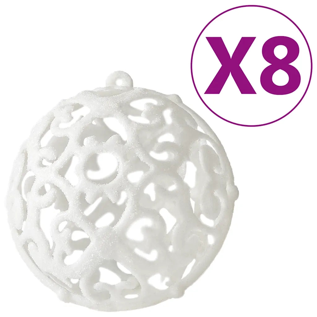 Set Palline di Natale 100 pz Bianco 330082