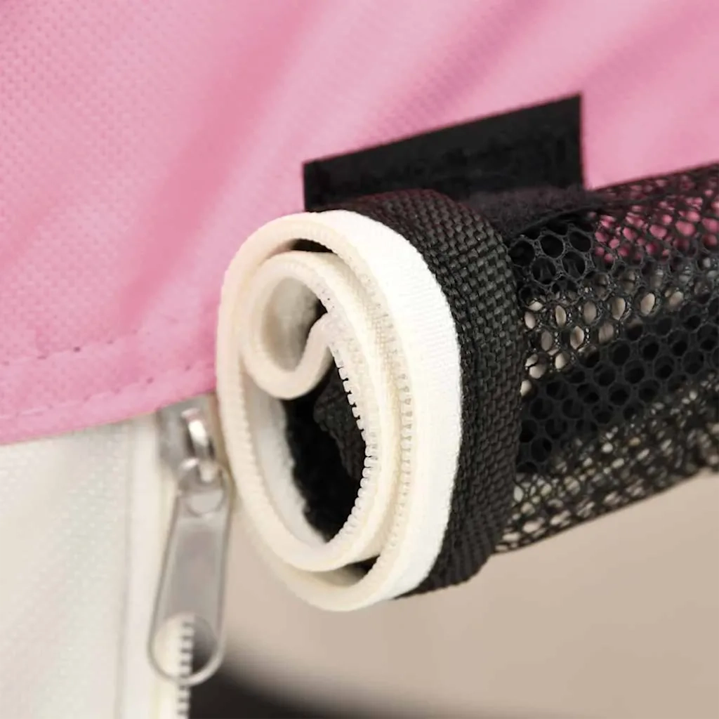 Box per Cani Pieghevole con Borsa Trasporto Rosa 90x90x58 cm 171009