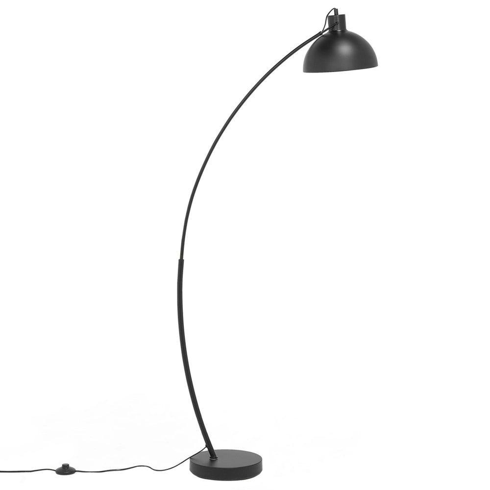 Lampada da Terra Colore Nero Metallo 155 cm Paralume Orientabile Industriale