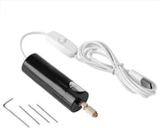 Boormacchina elettrica portatile - DC 5V - Mini Boor - 3 Bore - 0.7-1.3mm Boorholder - per PCB - Legno - Plastica - Alluminio - Adatto per Diversi Materiali - Nero - Compatta.