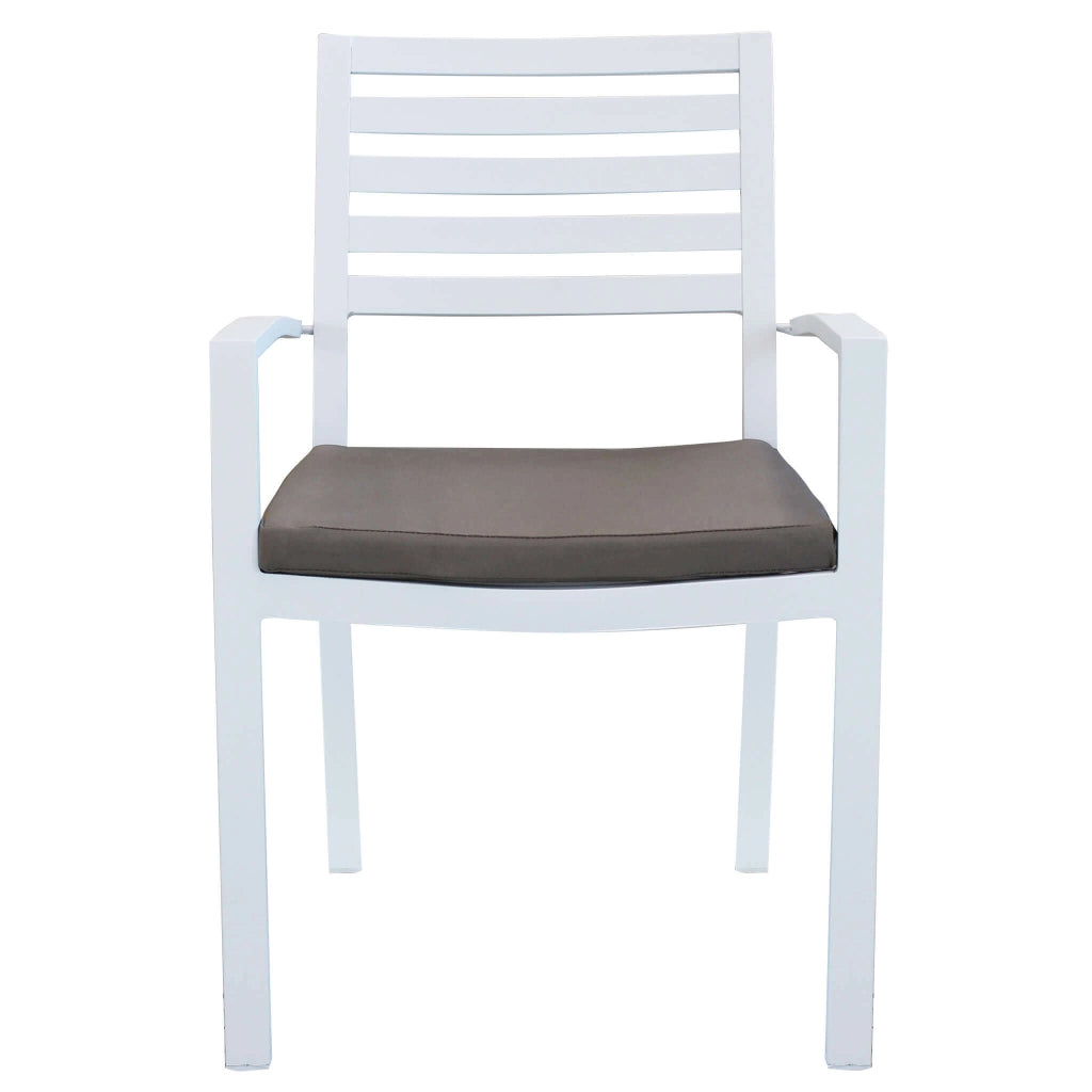 Poltrona da Giardino Impilabile in Alluminio cm 55 5x61x85 - DAVID